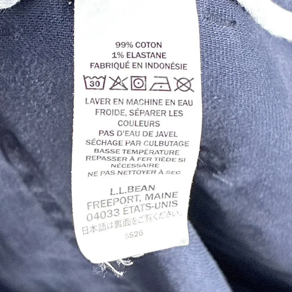 VTG LL Bean Pants Mens 38x32 Blue Twill Field Trousers Preppy Outdoors Workwear